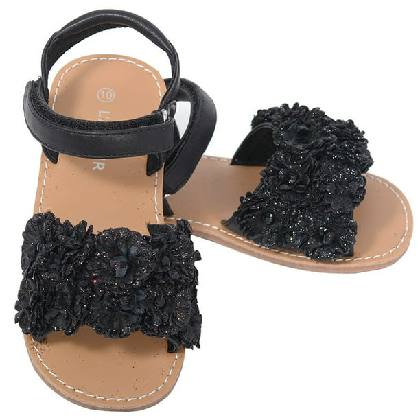 Toddler Girl's Sandals KOSISOK Flower Princess Open Toe Strap Beach Sandals 